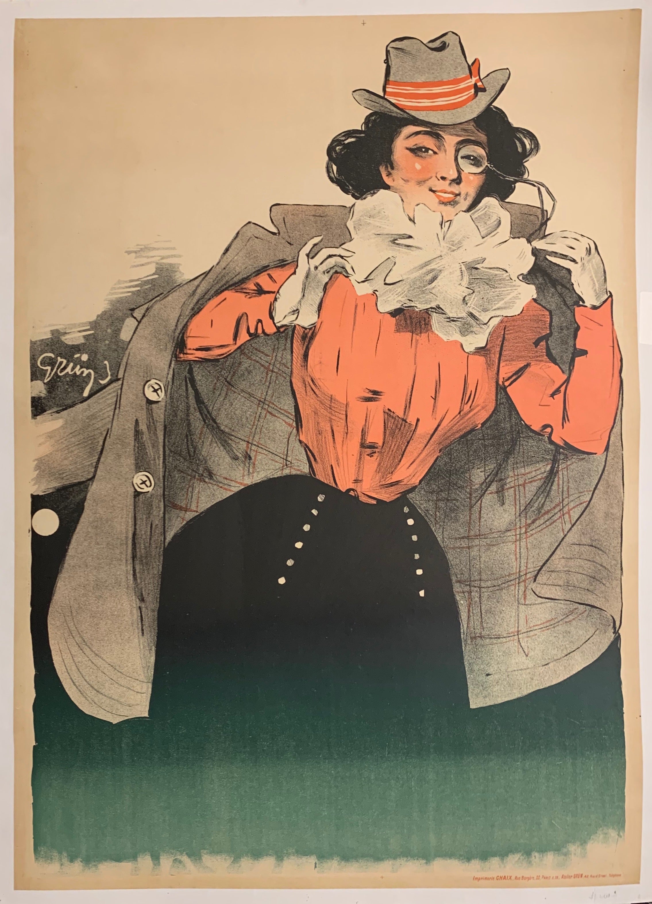 Woman with Monocle Poster – Poster Museum